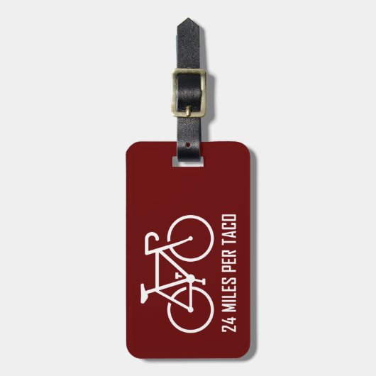 24 mijl per Taco Bagagelabel (Voorkant verticaal)