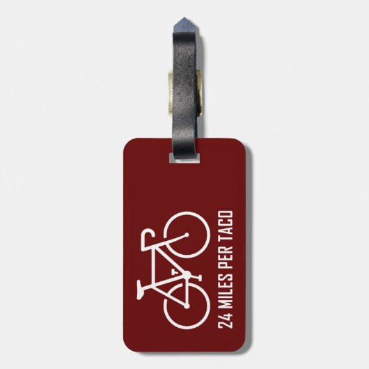 24 mijl per Taco Bagagelabel (Achterkant verticaal)