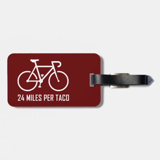 24 mijl per Taco Bagagelabel (Achterkant horizontaal)