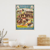 24 Monster- en Baby-uitvoerend Poster van olifante (Keuken)