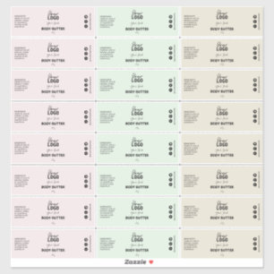 24 Natuurlijke Organische Thema Boteretiketten Sticker