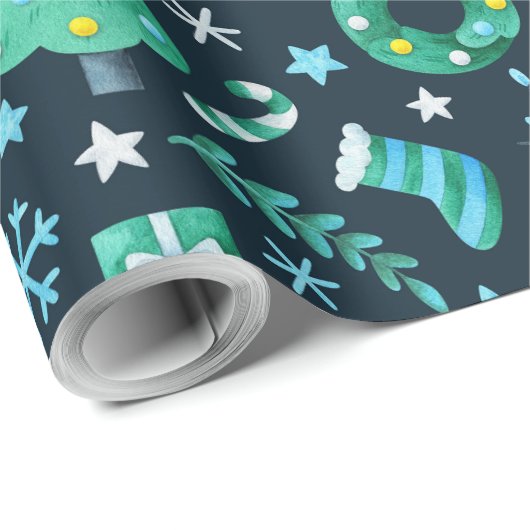 #24 Nautische Haven inpakpapier "Jumbo Size" (Rol Hoek)