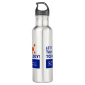 24 Oz Water Bottle-Let's Talk Toxicology Waterfles (Achterkant)