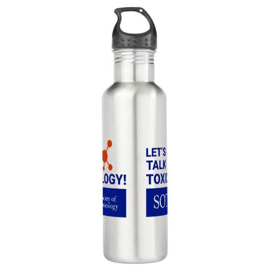 24 Oz Water Bottle-Let's Talk Toxicology Waterfles (Achterkant)