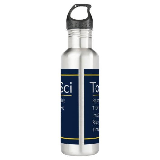 24 Oz Water Bottle-ToxSci Journal Waterfles (Voorkant)