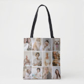 24 Photo collage template personalized Tote Bag (Voorkant)
