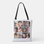 24 photo collage white tote bag (Achterkant)