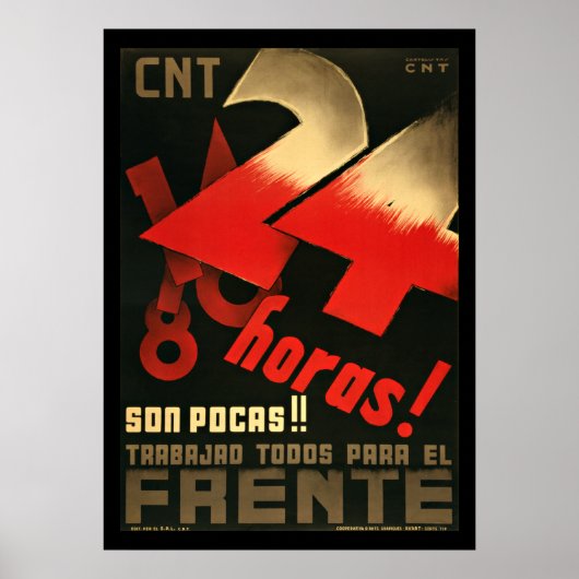 24 Poster van de Spaanse burgeroorlog in de Hoorn (Voorkant)