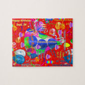 24 september, Birthday Jigzaag Puzzle Legpuzzel (Horizontaal)