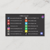 24 Social Media Link Visitekaartjes (Achterkant)