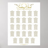 24 Tabel Eenvoudig grafisch goudweddenschap Poster (Voorkant)