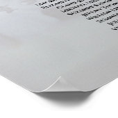 24 Tabel White Reflections Wedding Seating Chart Poster (Hoek)