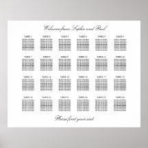 24 Tafel Elegante Minimalistische Zitplaatsindelin