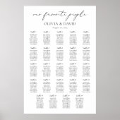 24 Tafels Eenvoudig Onze Favoriete Mensen Zittings Poster (Voorkant)