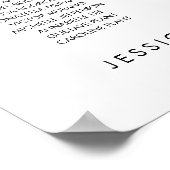 24 Tafels Modern Vind uw Zitplaatskaart Poster (Hoek)