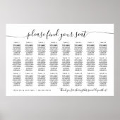 24 Tafels Modern Vind uw Zitplaatskaart Poster (Voorkant)