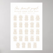 24 Tafels Onze Favoriete Mensen Zittinglijst Poster (Voorkant)