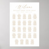 24 Tafels Welkom Zitplaatskaart Poster (Voorkant)