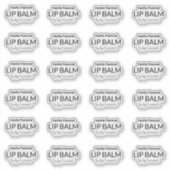 24 Transparante Die Cut Lip Balm 1.8 Inch Labels (Voorkant)