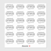 24 Transparante Die Cut Lip Balm 1.8 Inch Labels (Vel)