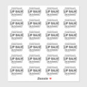 24 Transparante Vrije Vorm Lippenbalsem 1,8 duimet Sticker (Vel)