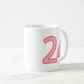 24 Uur - Kameelontwerp (Rood) Mok (Voorkant rechts)