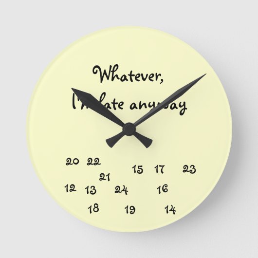 24 uur klok (Voorkant)