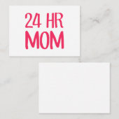 24 uur mama notitiekaartje (Voorkant / Achterkant)