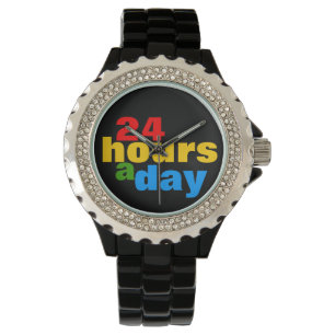 24 uur per dag kleuren horloge