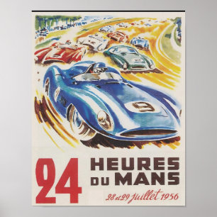 24 uur van Le Mans Race Poster