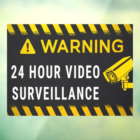 24 uur videobewaking raamsticker (Vel 3)