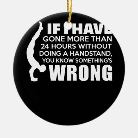 24 uur zonder handgreep gymnastiek keramisch ornament (Voorkant)