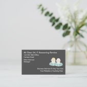 24-uurs Business Answering Service Visitekaartje (Staand voorkant)