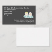 24-uurs Business Answering Service Visitekaartje (Voorkant / Achterkant)