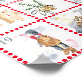 24 Verschillende Aquarel Afbeeldingen Adventkalend Poster (Hoek)