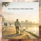 24" Veterinary Clinic Window Cling Raamsticker (Vel 2)