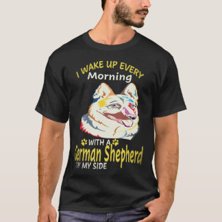 24 word ik elke ochtend wakker met een Duitse herd T-shirt