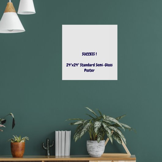 24"x24" Standaard Halfglans Poster (Woonkamer 1)