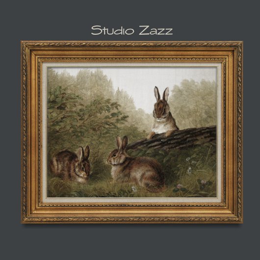 24 x 18' konijnenschilderij poster