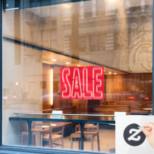 24" x 18" Raamsticker Aanbieding Zakelijk Bord