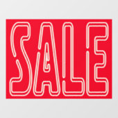 24" x 18" Raamsticker Klant-aantrekker Verkoop Uit (Vel)