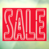 24" x 18" Raamsticker Klant-aantrekker Verkoop Uit (Vel 3)