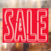 24" x 18" Raamsticker Klift Zakelijke Uitverkoop B (Vel 2)