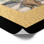 24 x 18 zwart en goud poster (Hoek)