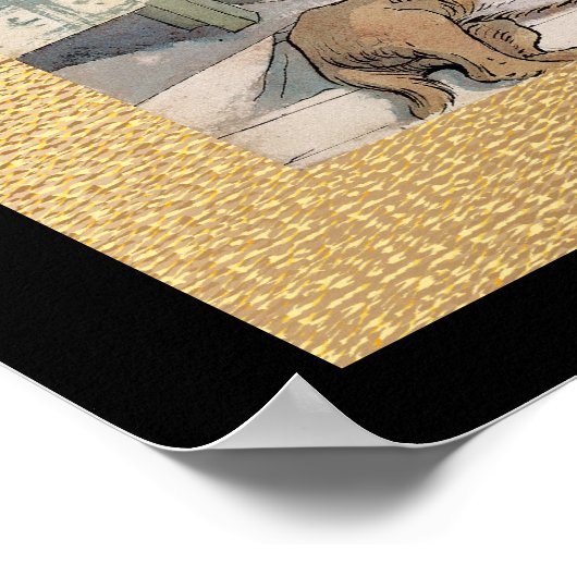 24 x 18 zwart en goud poster (Hoek)