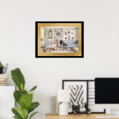 24 x 18 zwart en goud poster (Thuiskantoor)