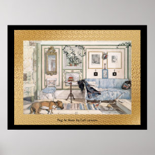 24 x 18 zwart en goud poster