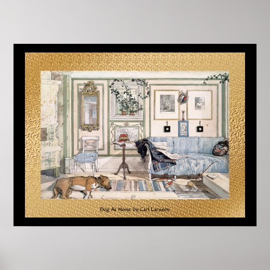 24 x 18 zwart en goud poster (Voorkant)