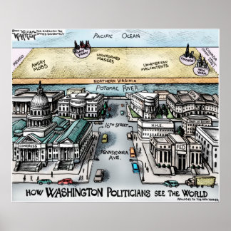 24 x 20 inch, Poster - Uitzicht uit Washington, DC