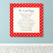 24 x 24 Het gebed van de Heer Canvas Afdruk (Insitu (Houten vloer))